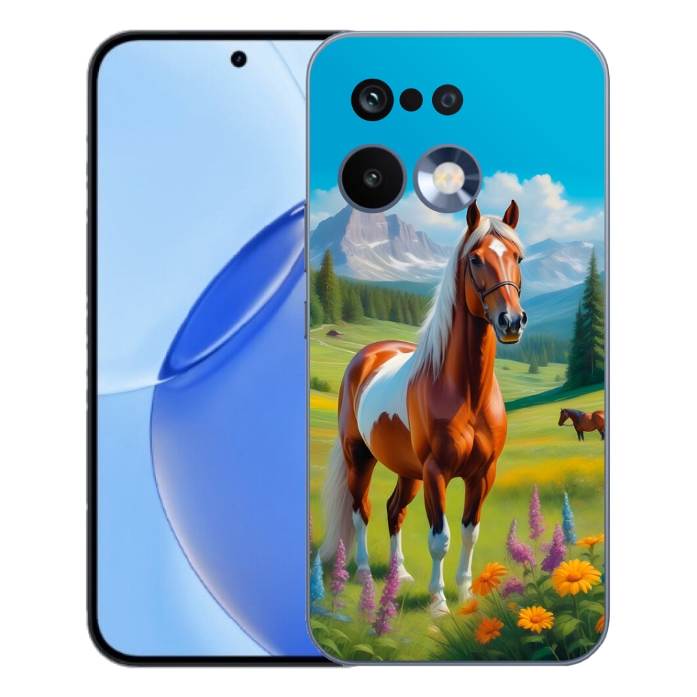 Gelový kryt mmCase na Realme 16 Pro - kůň na louce