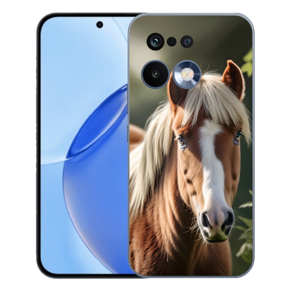 Gelový kryt mmCase na Realme 16 Pro - kůň se světlou hřívou