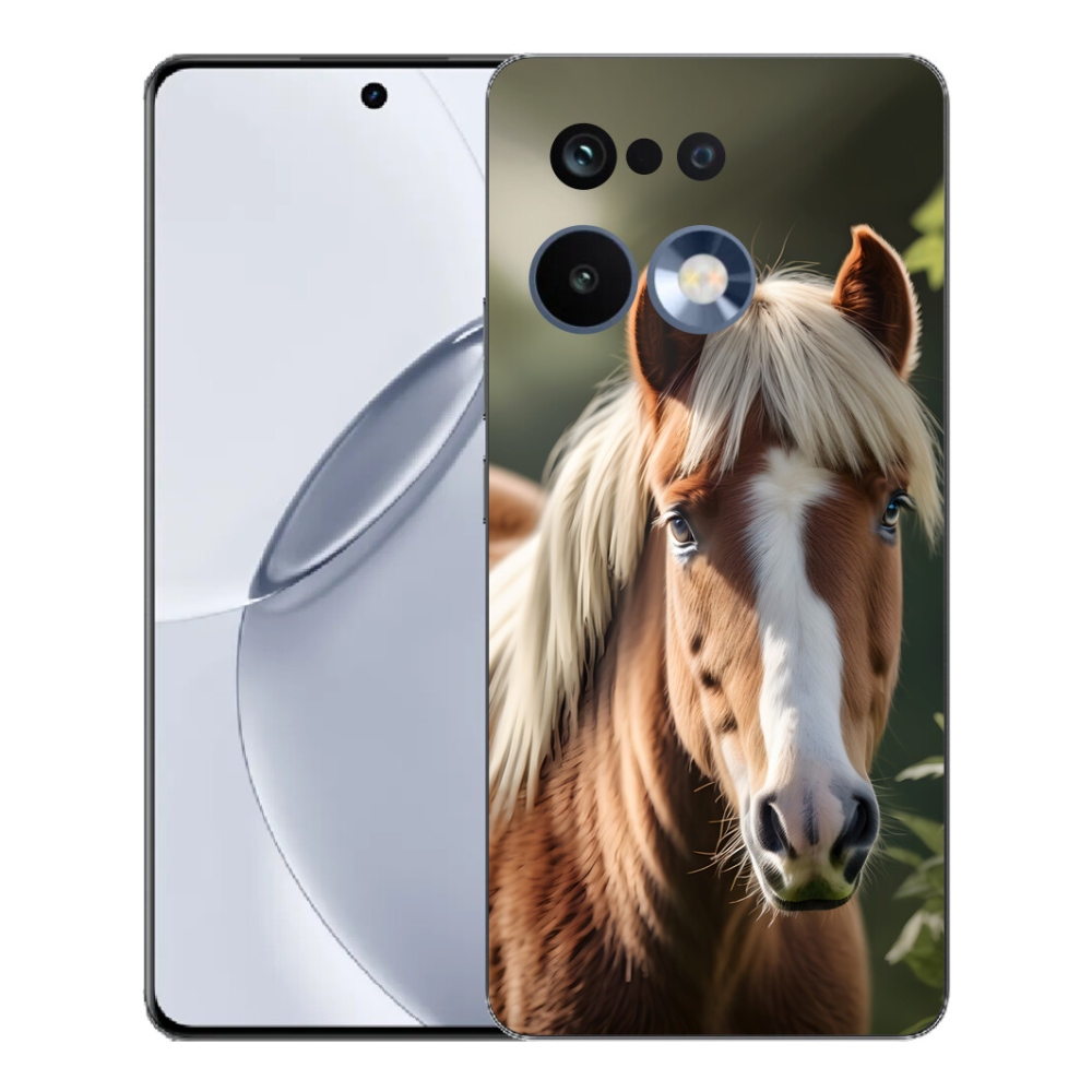 Gelový kryt mmCase na Realme 16 Pro+ - kůň se světlou hřívou