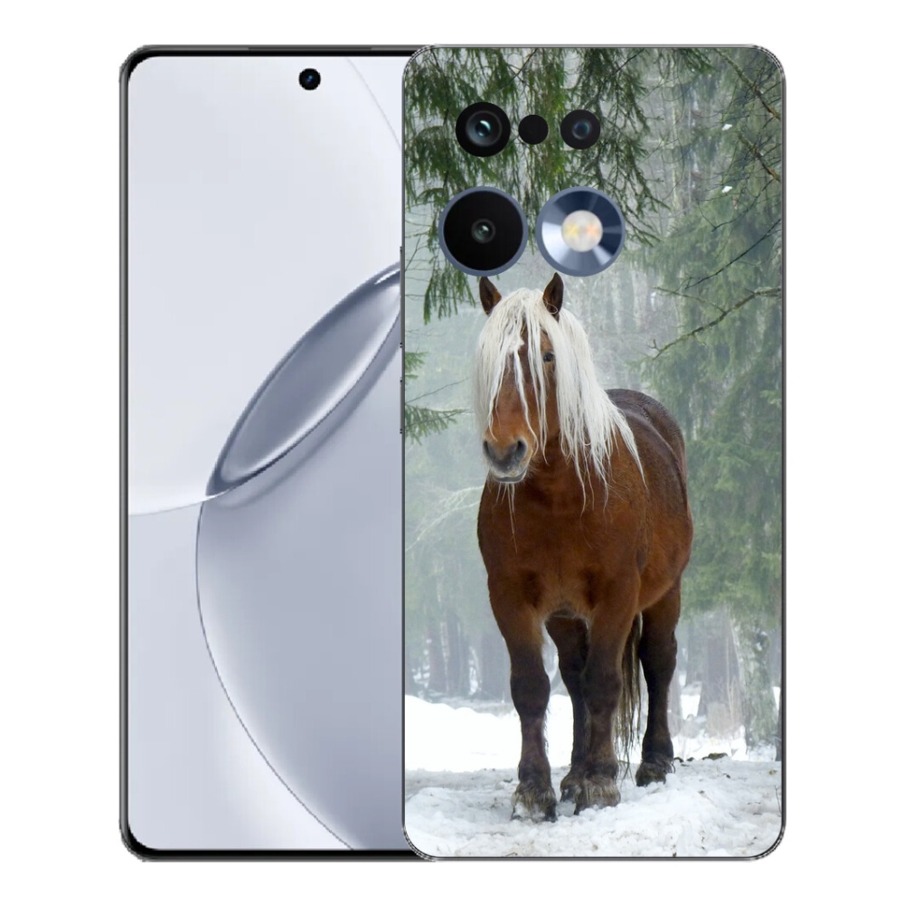 Gelový kryt mmCase na Realme 16 Pro+ - kůň v lese