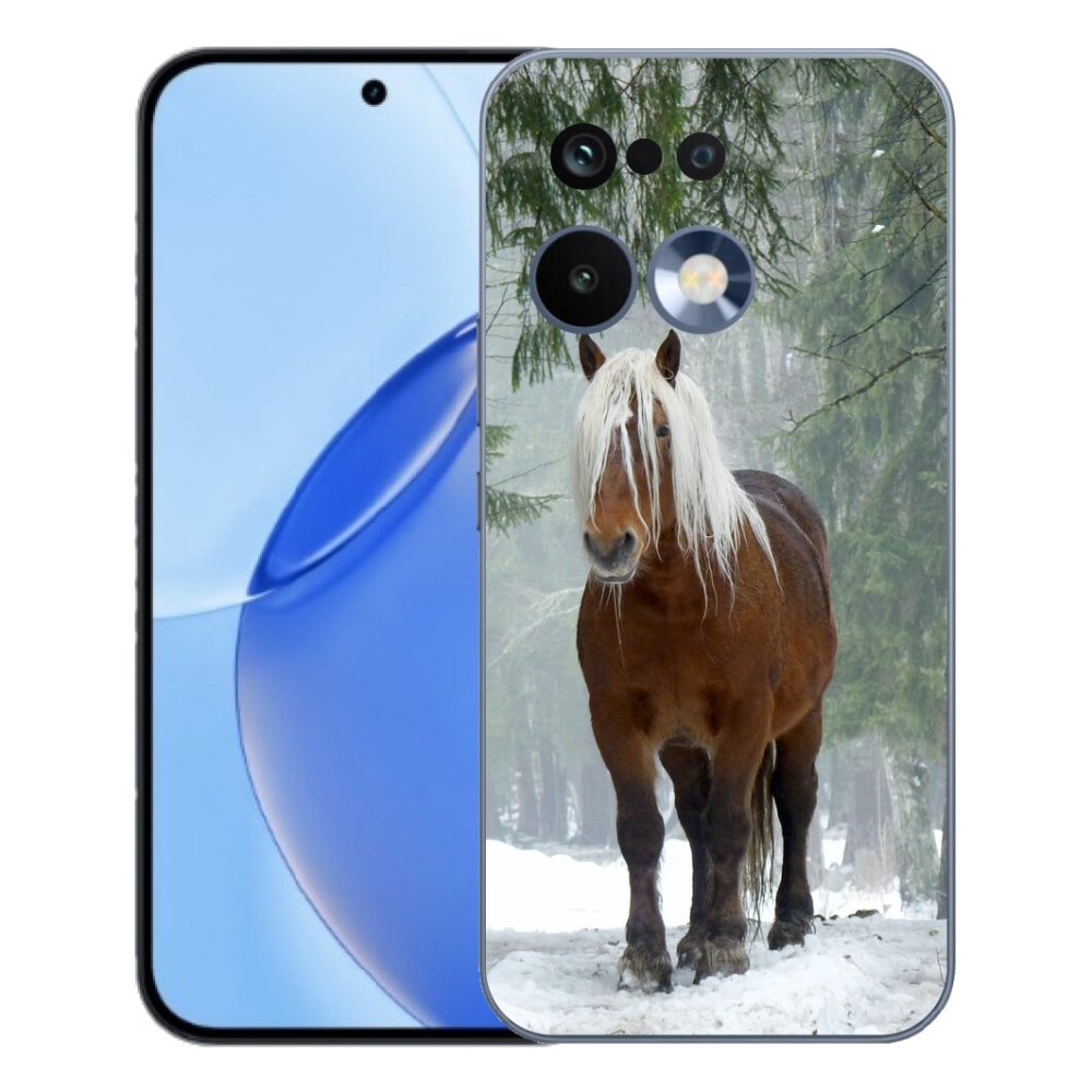 Gelový kryt mmCase na Realme 16 Pro - kůň v lese