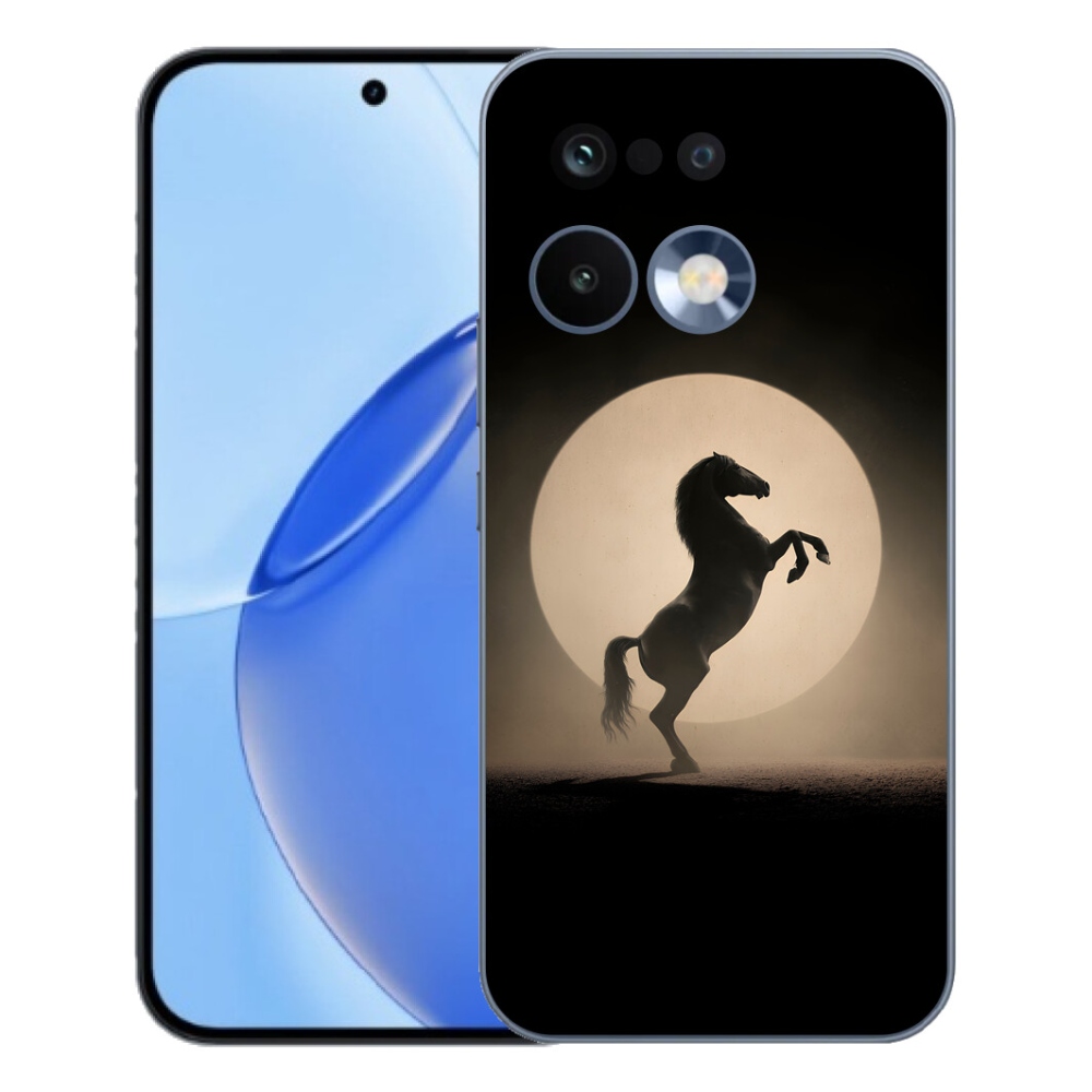 Gelový kryt mmCase na Realme 16 Pro - kůň v siluetě