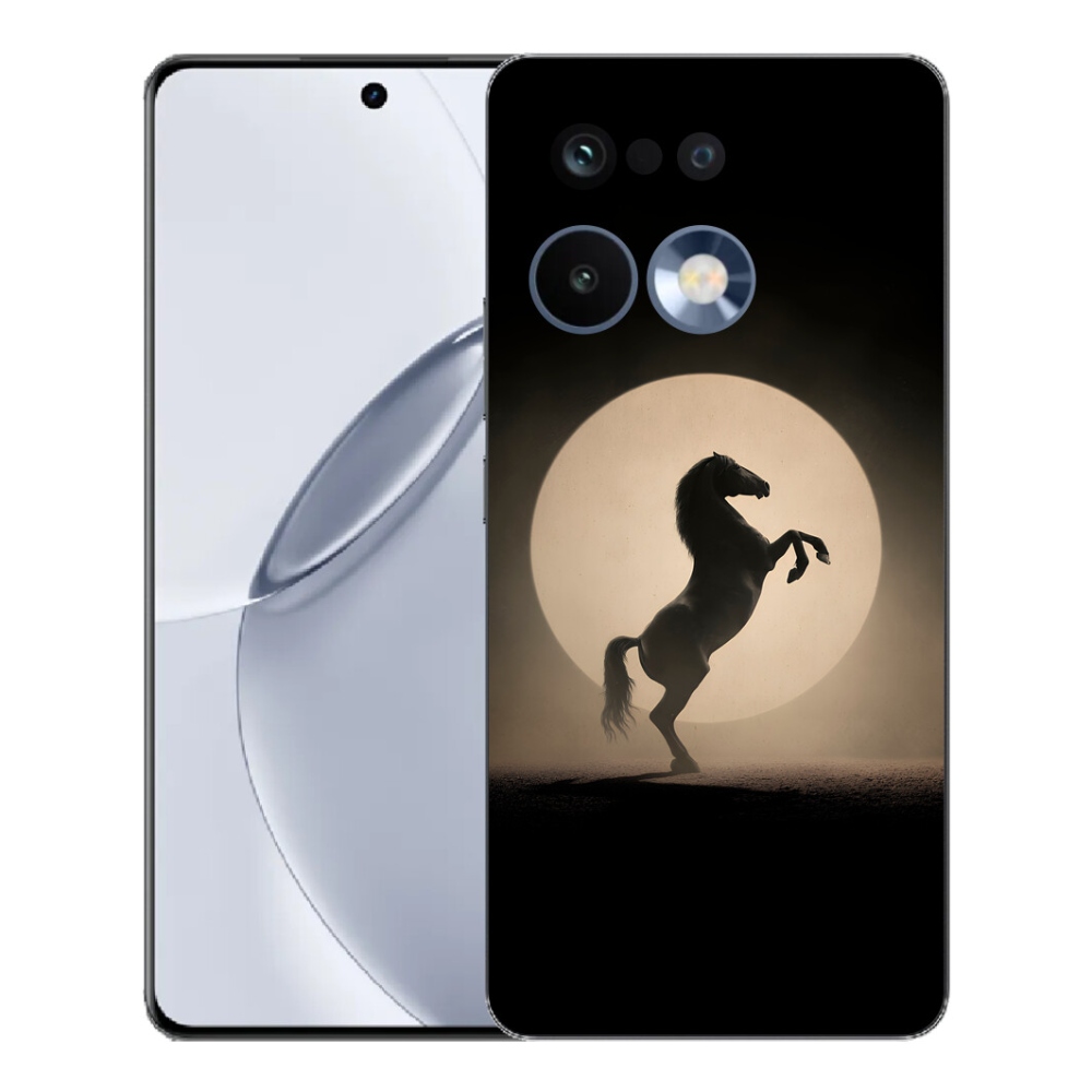 Gelový kryt mmCase na Realme 16 Pro+ - kůň v siluetě