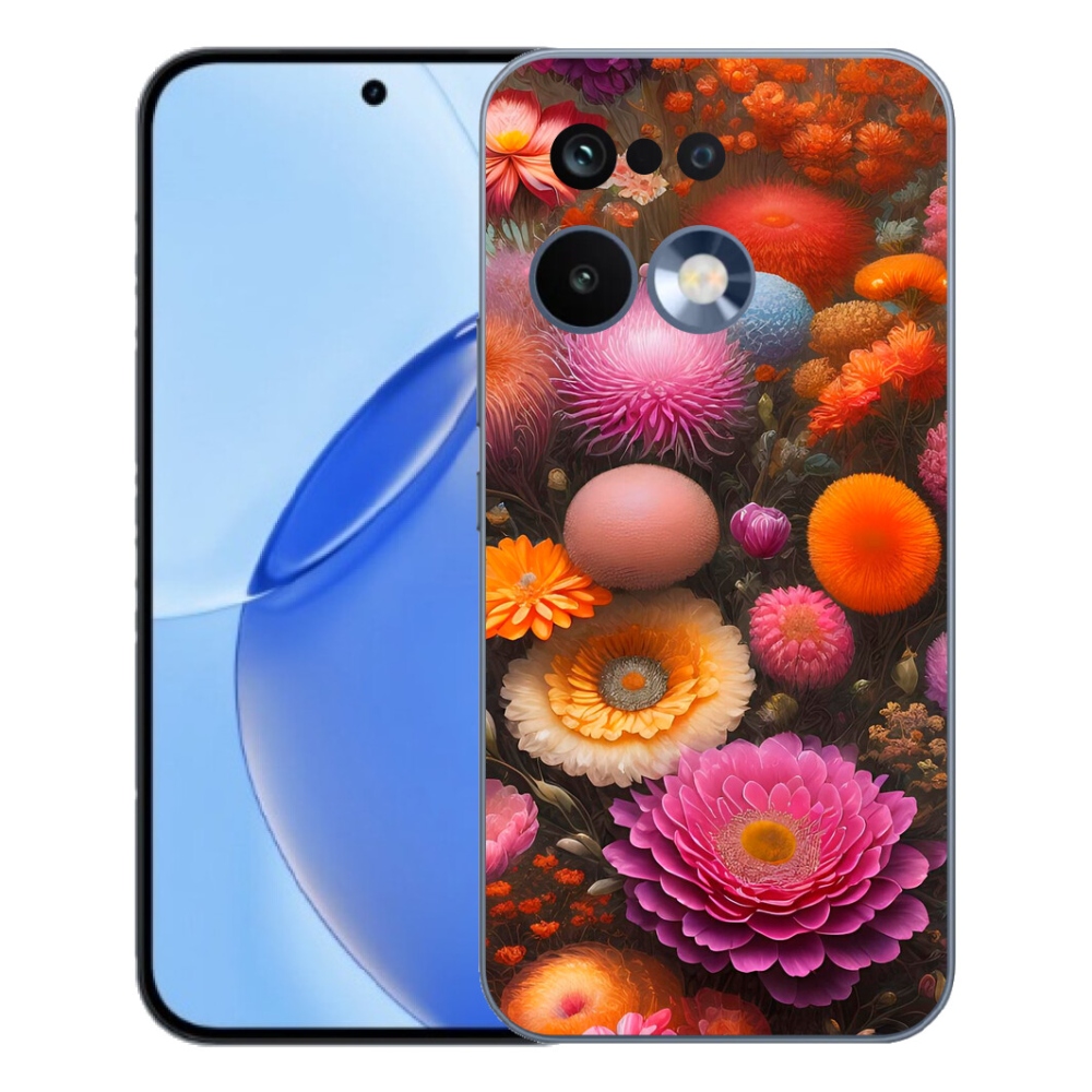 Gelový kryt mmCase na Realme 16 Pro - květinová kompozice