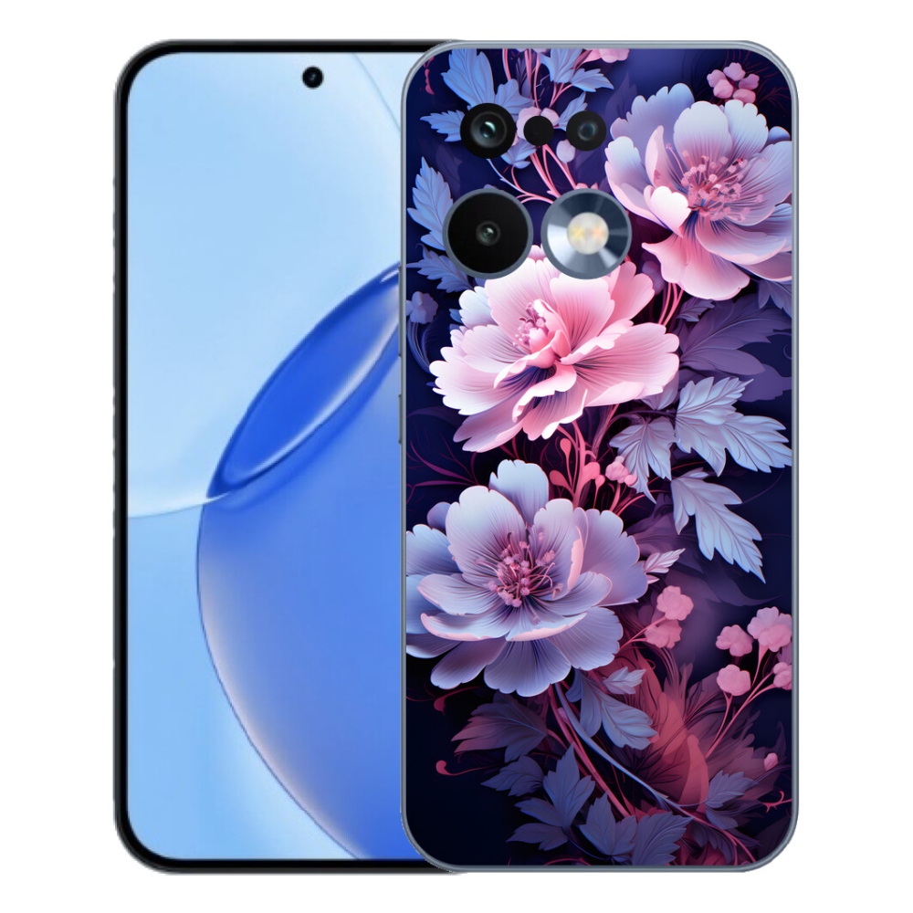 Gelový kryt mmCase na Realme 16 Pro - květiny 11