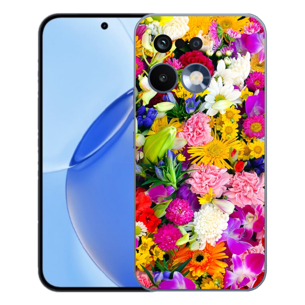 Gelový kryt mmCase na Realme 16 Pro - květiny 12