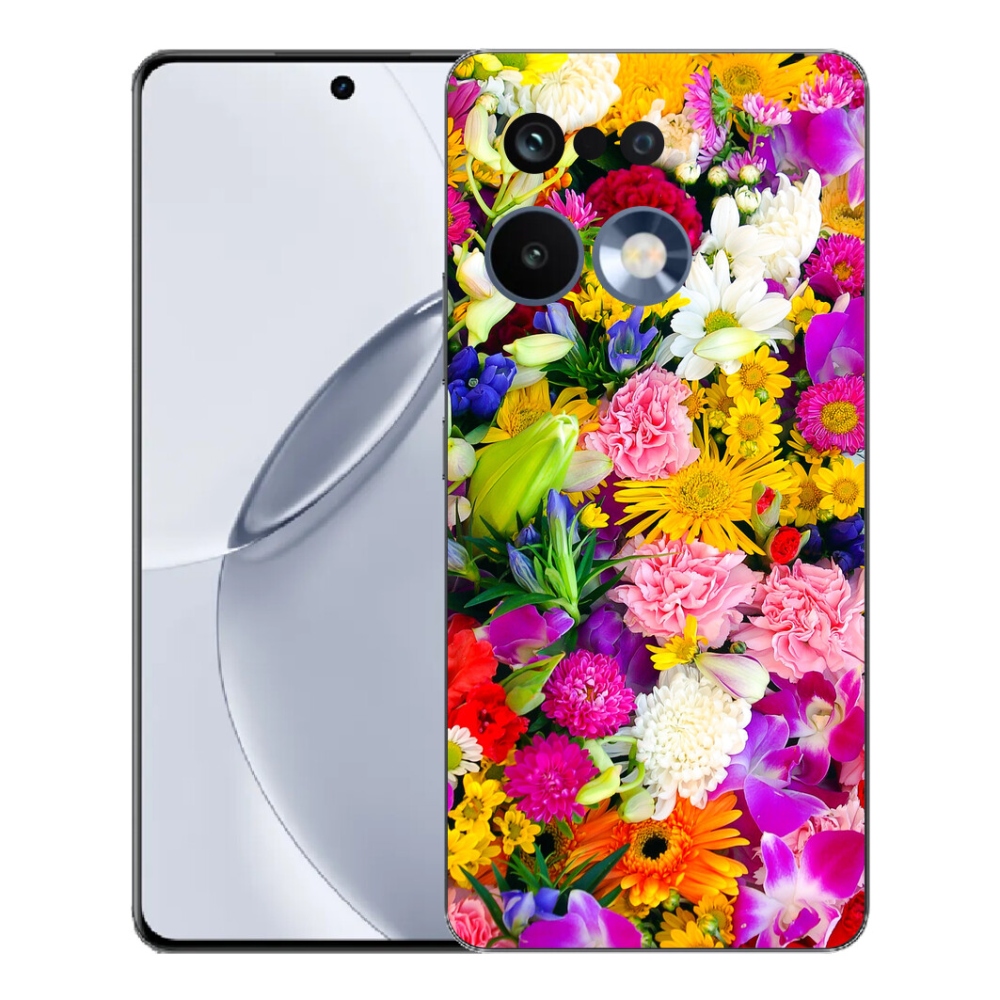 Gelový kryt mmCase na Realme 16 Pro+ - květiny 12