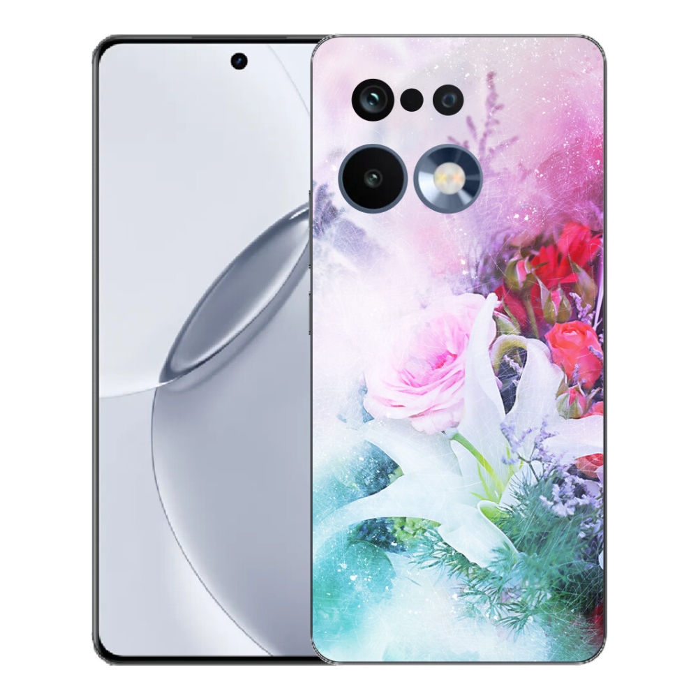 Gelový kryt mmCase na Realme 16 Pro+ - květiny 4