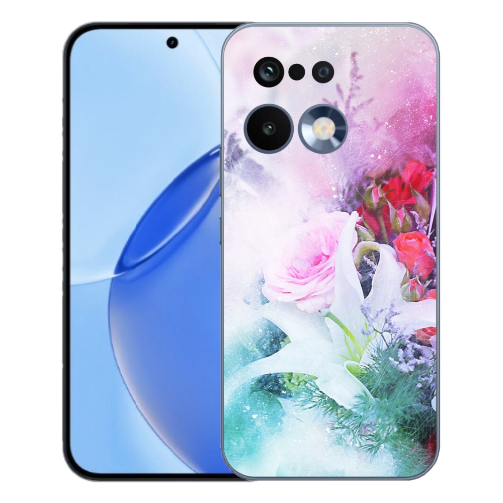 Gelový kryt mmCase na Realme 16 Pro - květiny 4