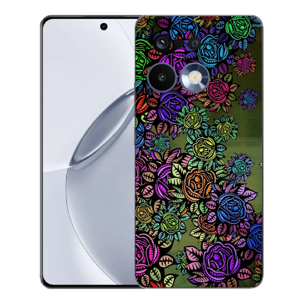 Gelový kryt mmCase na Realme 16 Pro+ - květiny 6