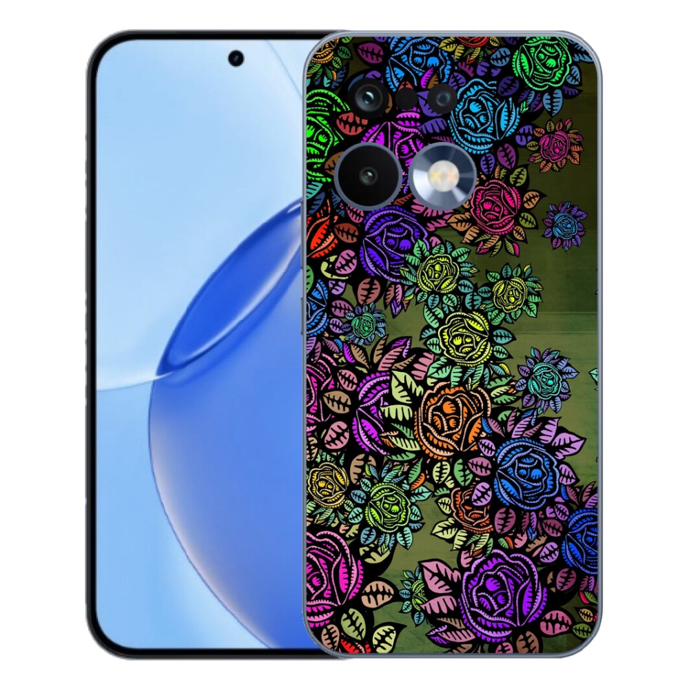 Gelový kryt mmCase na Realme 16 Pro - květiny 6