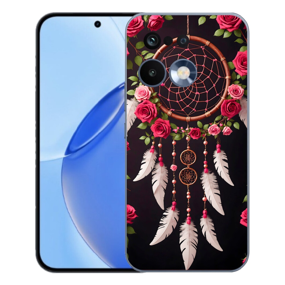 Gelový kryt mmCase na Realme 16 Pro - lapač snů s růžemi