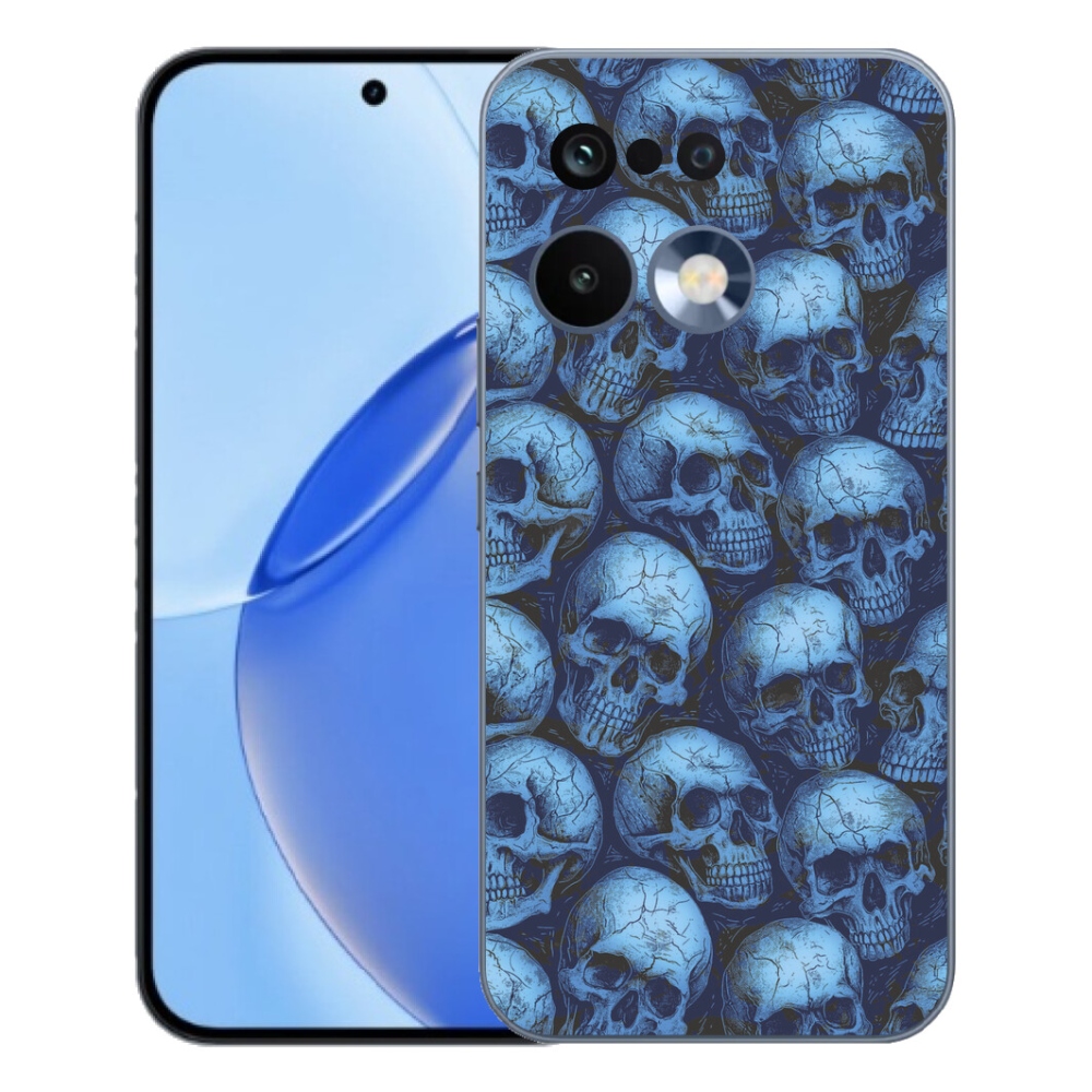 Gelový kryt mmCase na Realme 16 Pro - lebky
