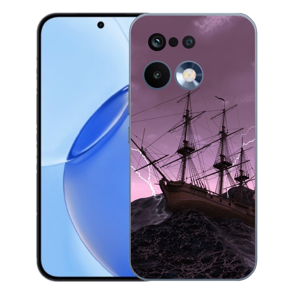 Gelový kryt mmCase na Realme 16 Pro - loď v bouři