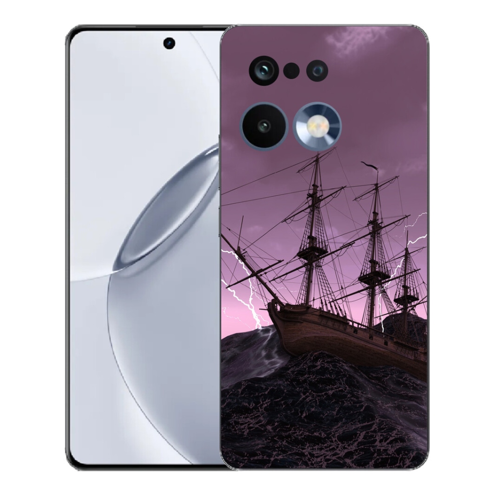 Gelový kryt mmCase na Realme 16 Pro+ - loď v bouři