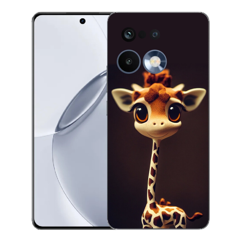 Gelový kryt mmCase na Realme 16 Pro+ - malá žirafa