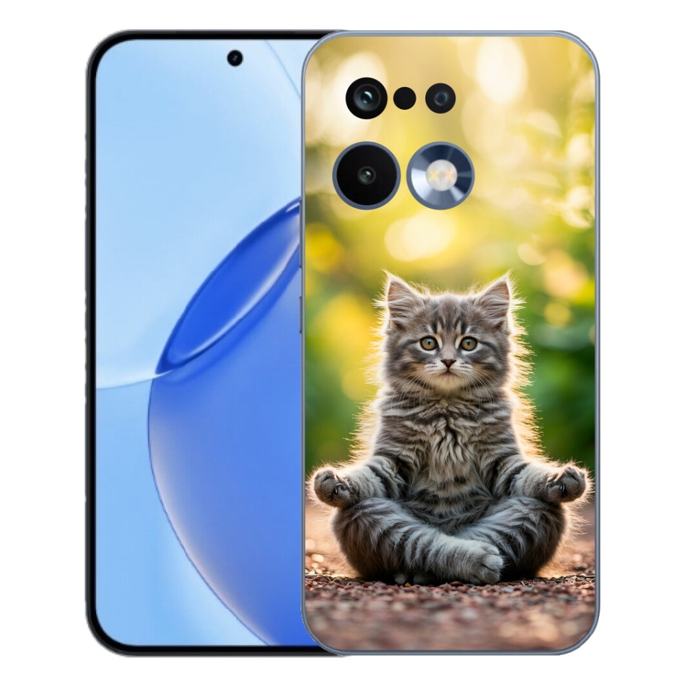 Gelový kryt mmCase na Realme 16 Pro - meditující kotě