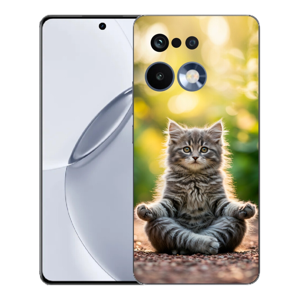 Gelový kryt mmCase na Realme 16 Pro+ - meditující kotě