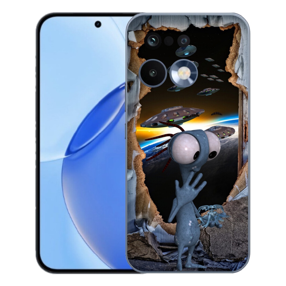 Gelový kryt mmCase na Realme 16 Pro - mimozemšťan