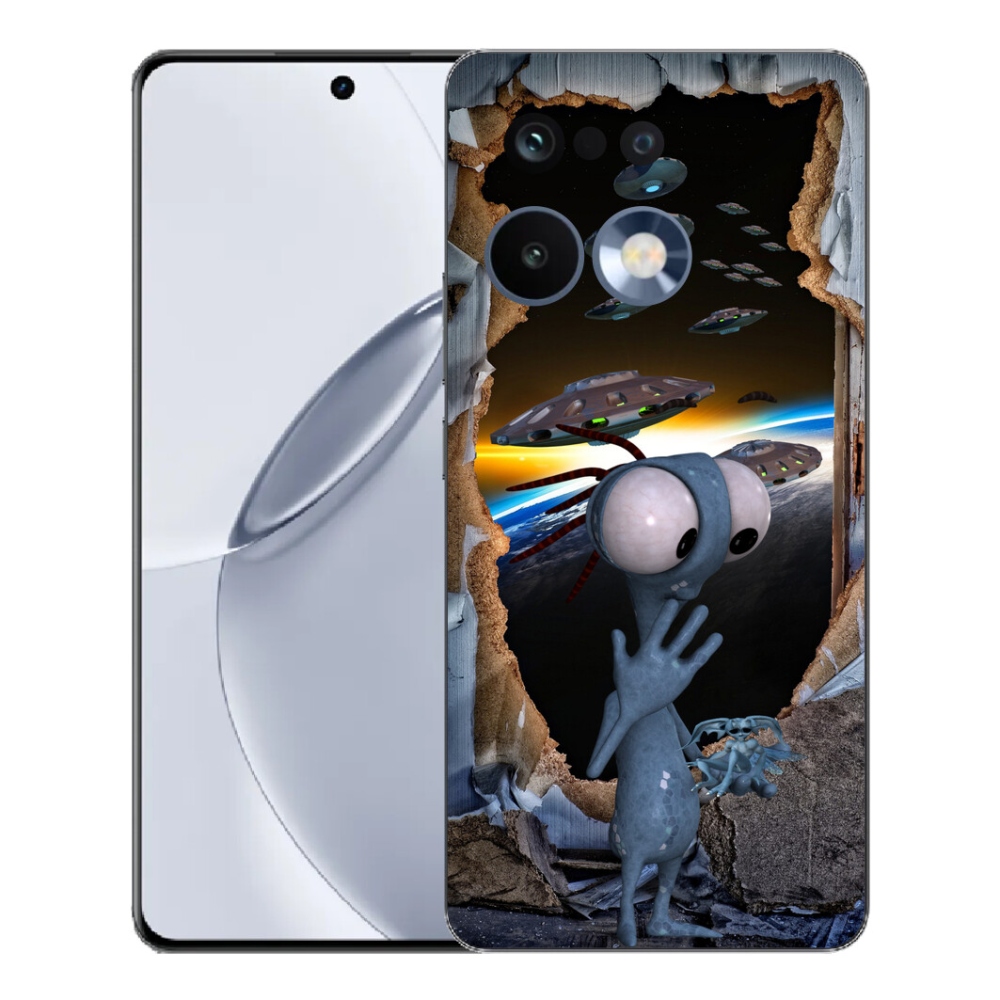 Gelový kryt mmCase na Realme 16 Pro+ - mimozemšťan