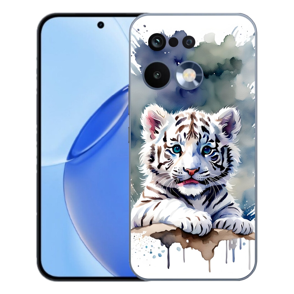 Gelový kryt mmCase na Realme 16 Pro - mládě bílého tygra