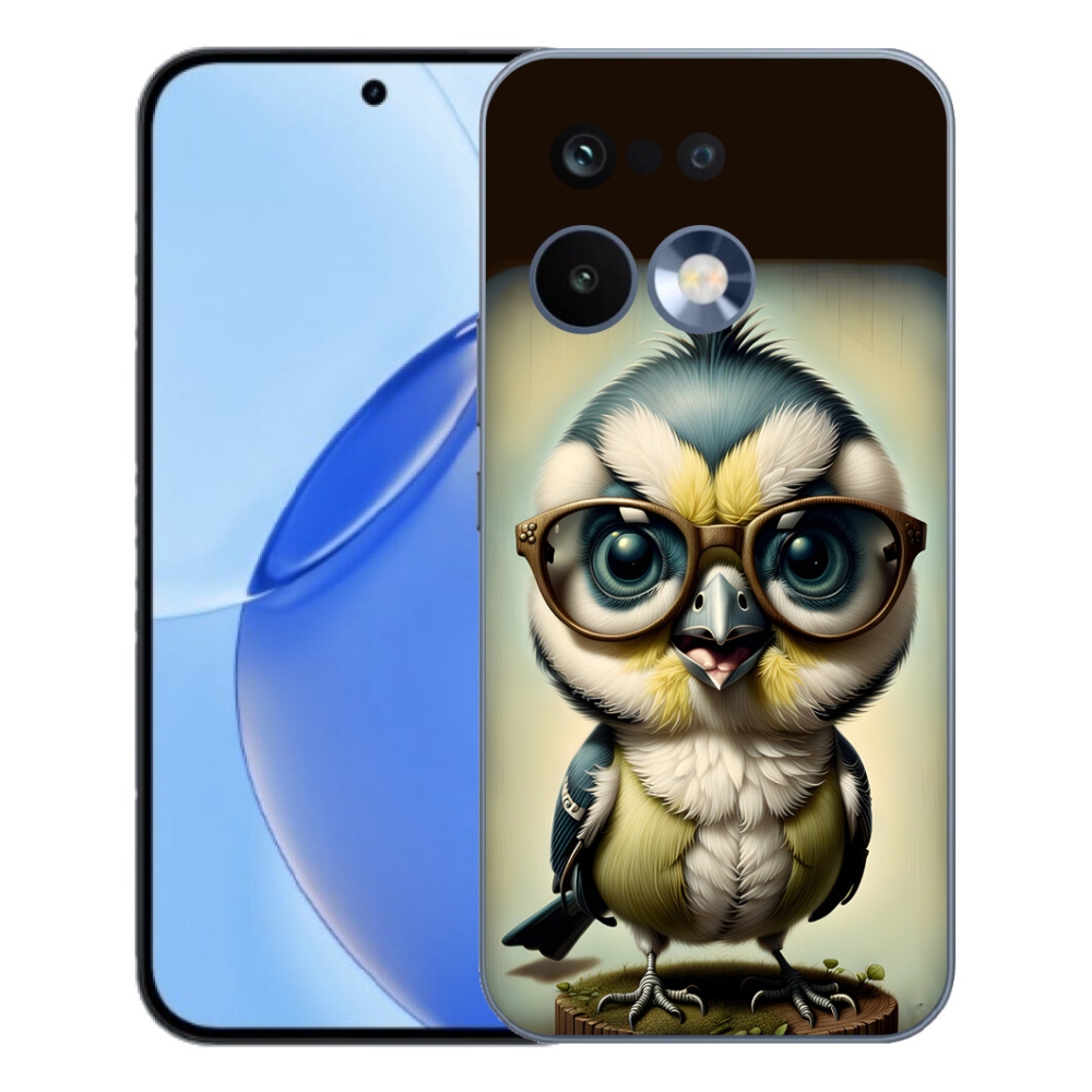 Gelový kryt mmCase na Realme 16 Pro - mládě s brýlemi