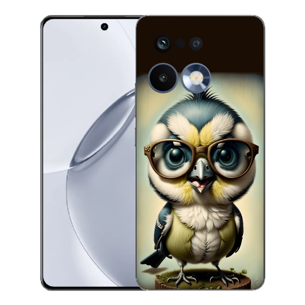 Gelový kryt mmCase na Realme 16 Pro+ - mládě s brýlemi