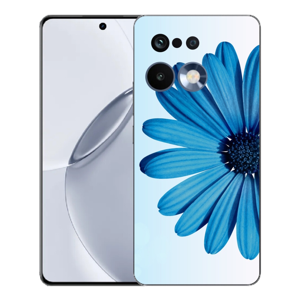 Gelový kryt mmCase na Realme 16 Pro+ - modrá kopretina
