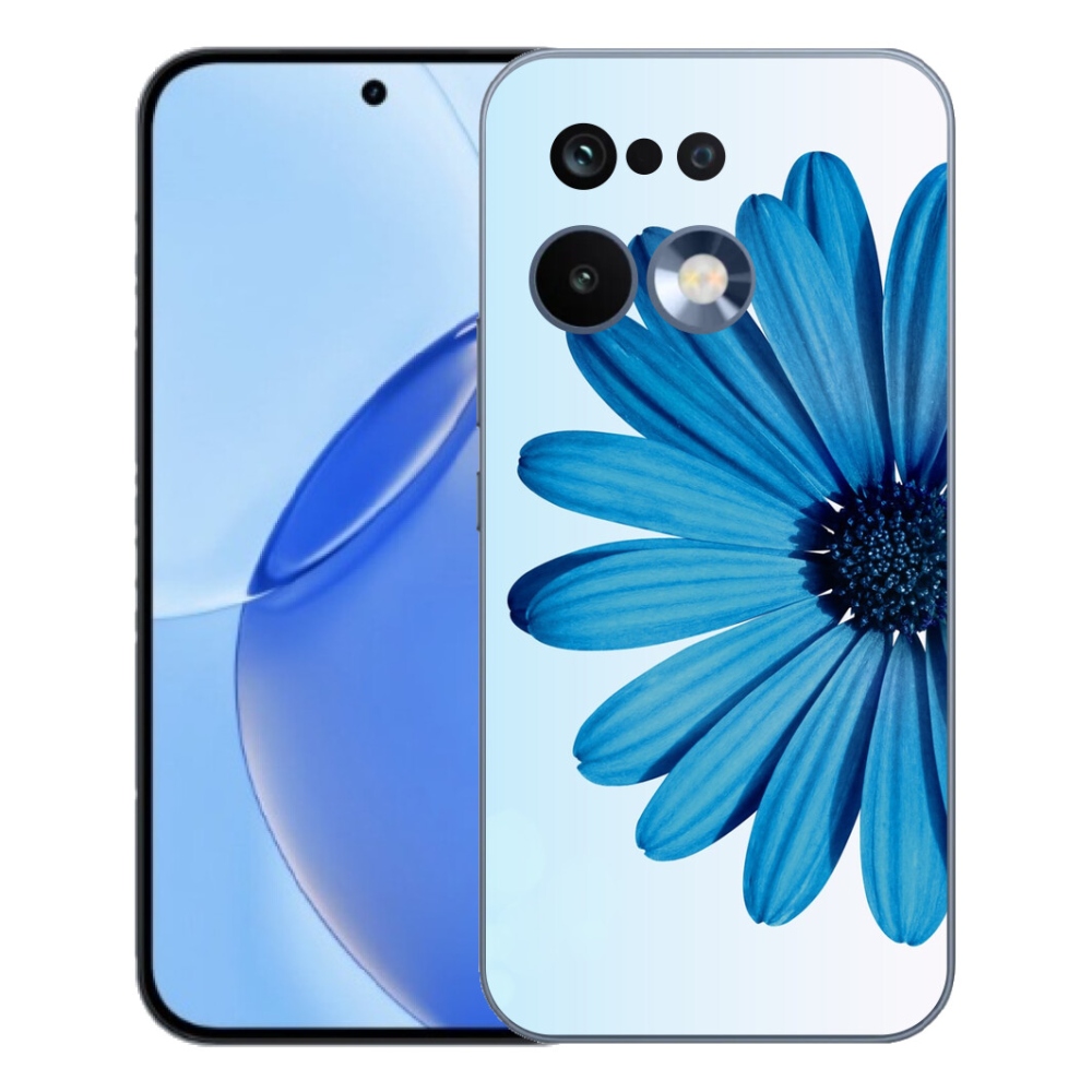 Gelový kryt mmCase na Realme 16 Pro - modrá kopretina