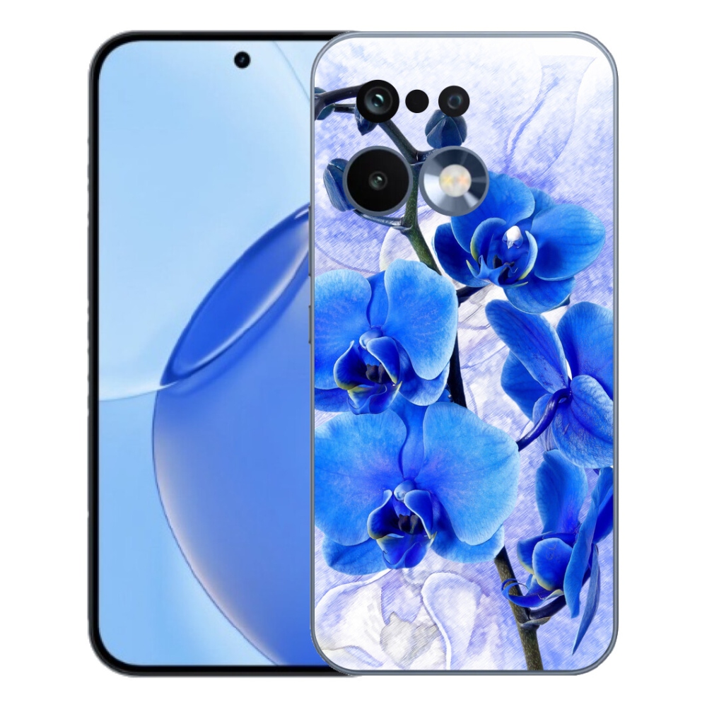 Gelový kryt mmCase na Realme 16 Pro - modré květy