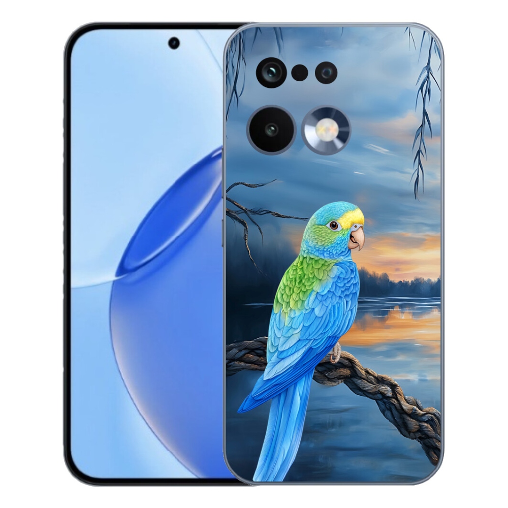 Gelový kryt mmCase na Realme 16 Pro - modrý papoušek