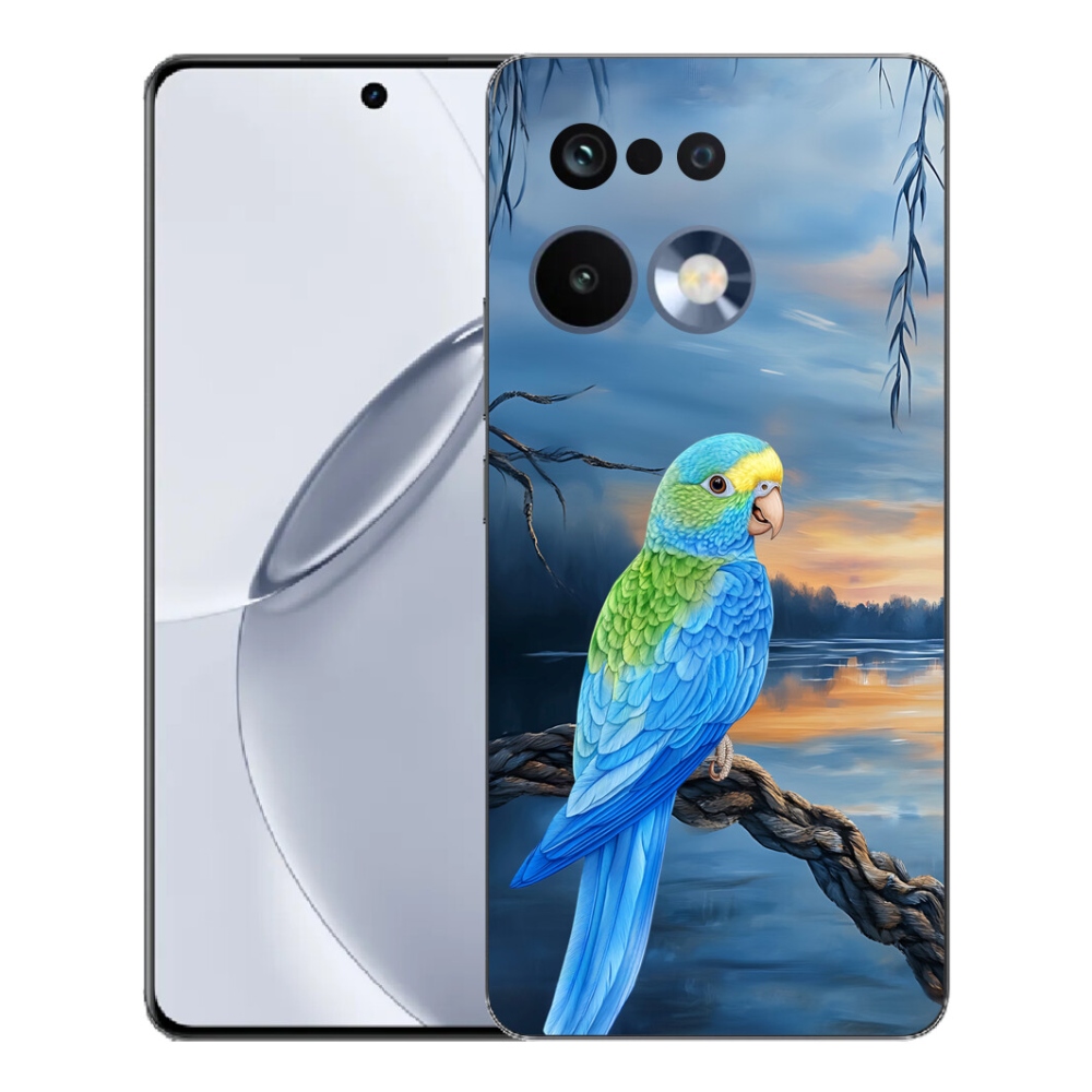 Gelový kryt mmCase na Realme 16 Pro+ - modrý papoušek
