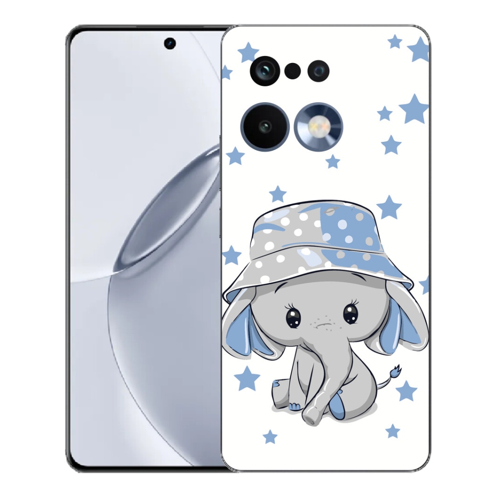 Gelový kryt mmCase na Realme 16 Pro+ - modrý slon