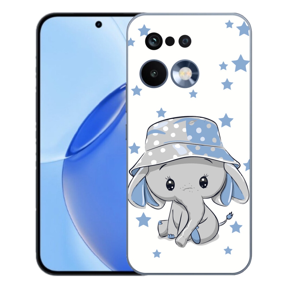 Gelový kryt mmCase na Realme 16 Pro - modrý slon