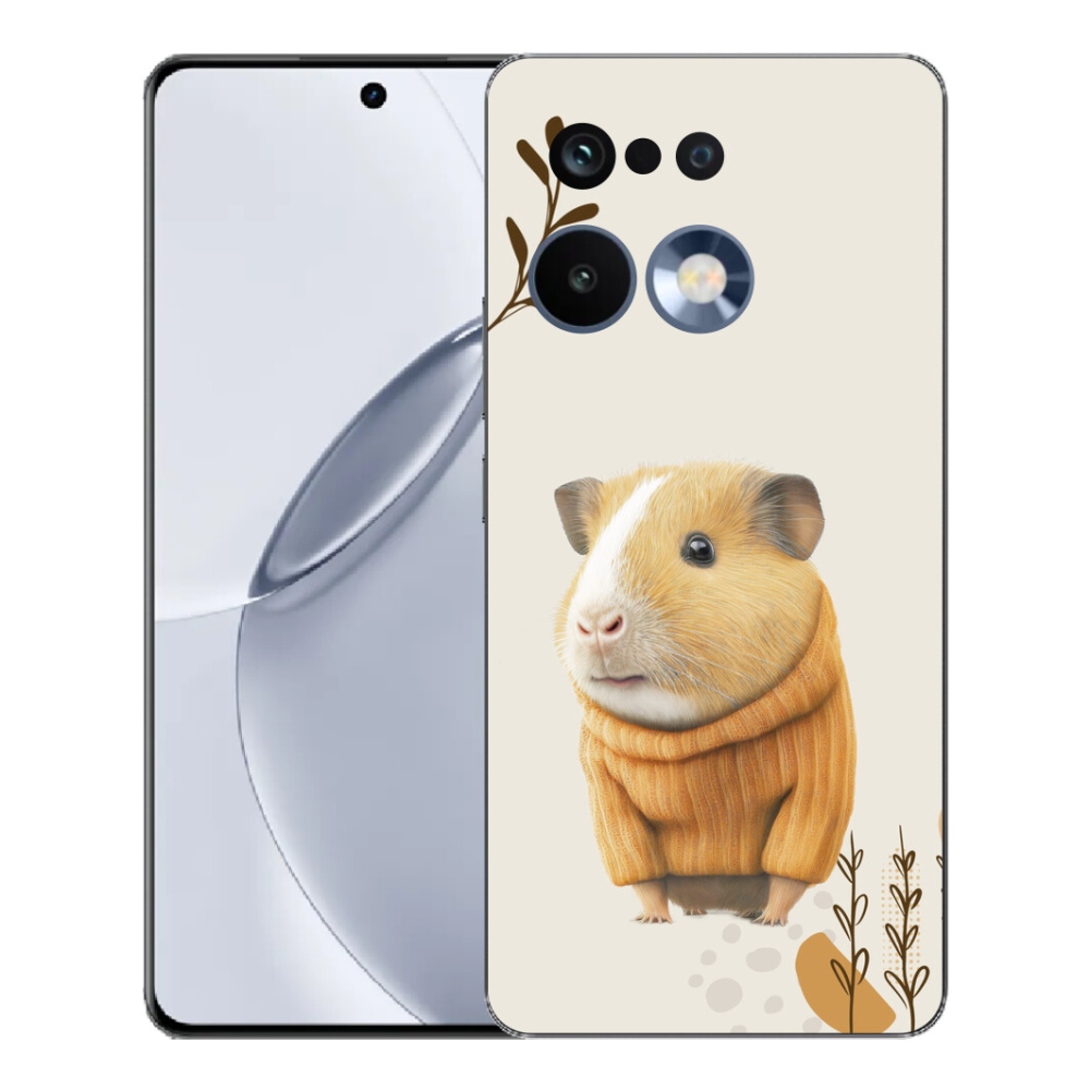 Gelový kryt mmCase na Realme 16 Pro+ - morče ve svetru