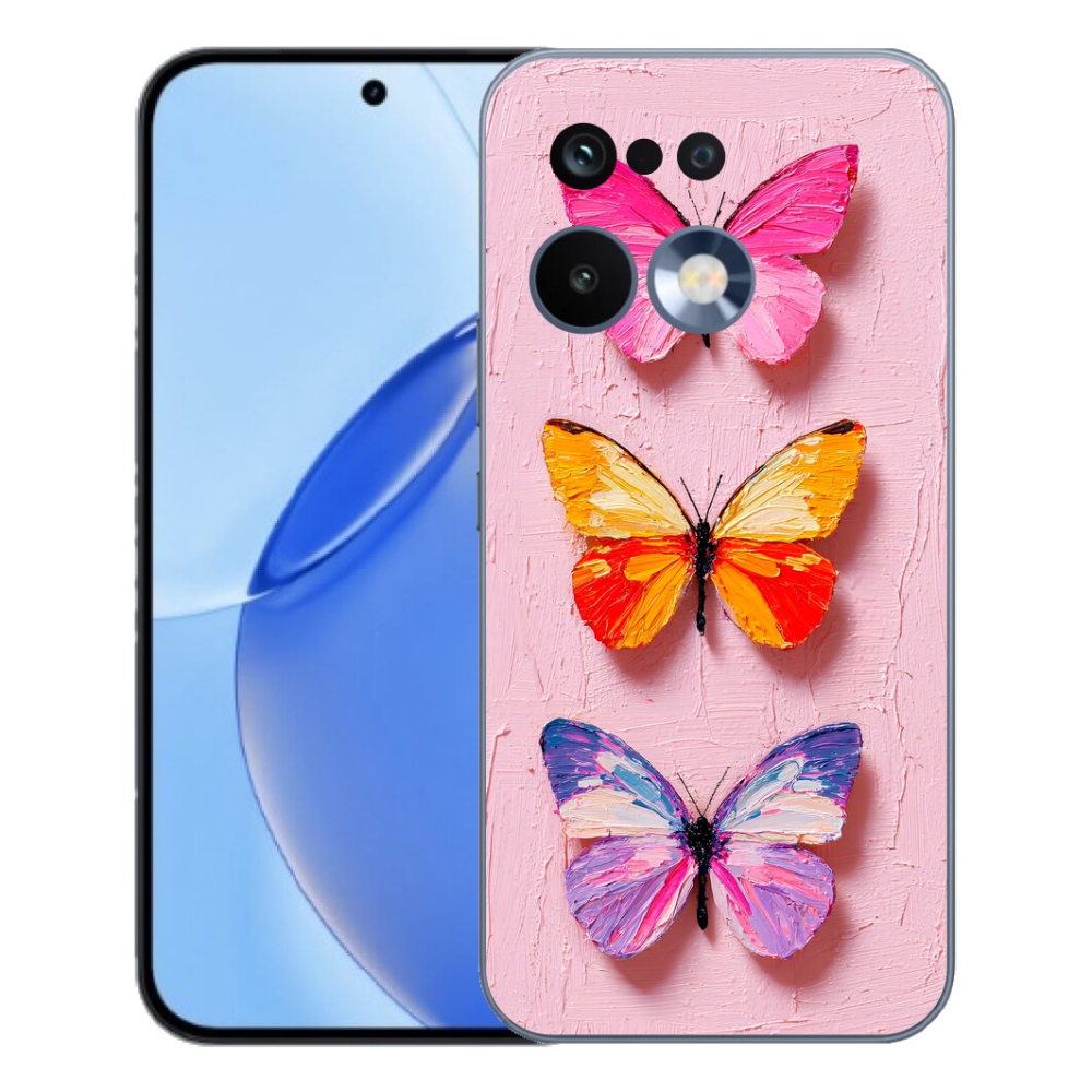 Gelový kryt mmCase na Realme 16 Pro - motýlí trojice