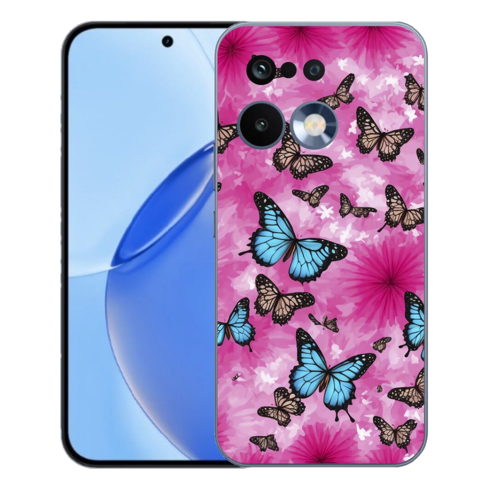 Gelový kryt mmCase na Realme 16 Pro - motýlí zahrada