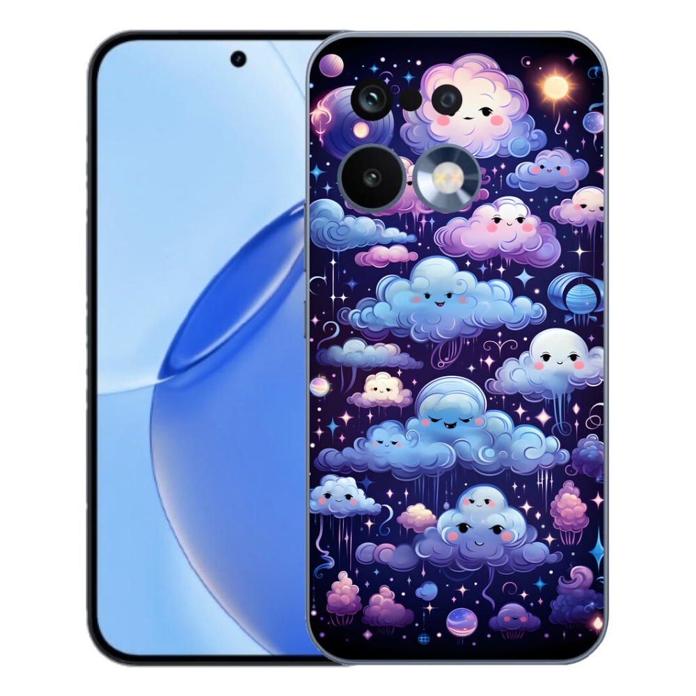 Gelový kryt mmCase na Realme 16 Pro - mráčky