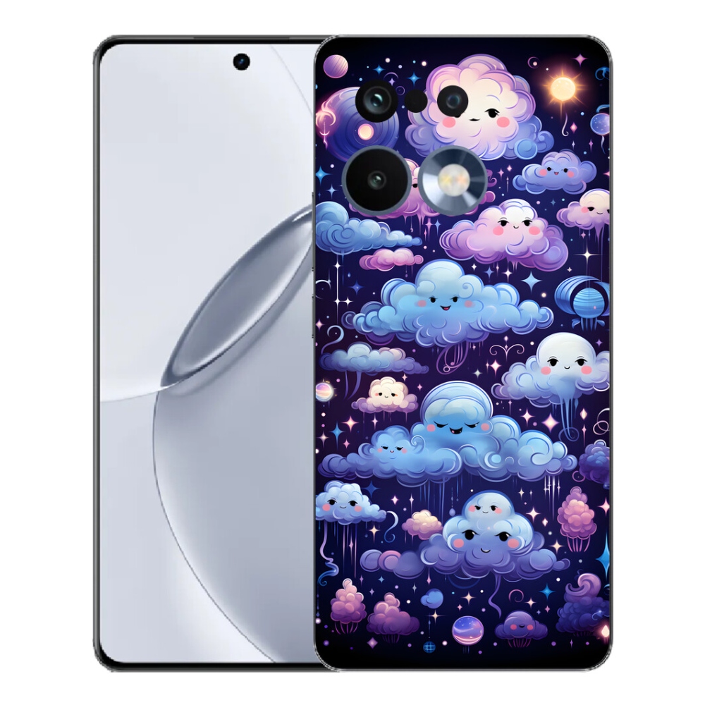 Gelový kryt mmCase na Realme 16 Pro+ - mráčky