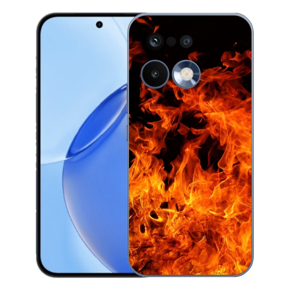 Gelový kryt mmCase na Realme 16 Pro - muzikant a oheň