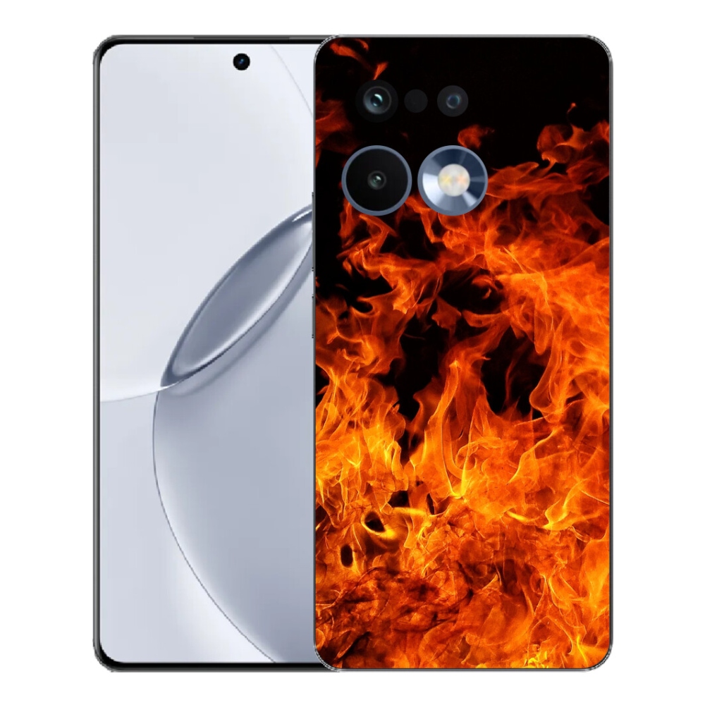 Gelový kryt mmCase na Realme 16 Pro+ - muzikant a oheň