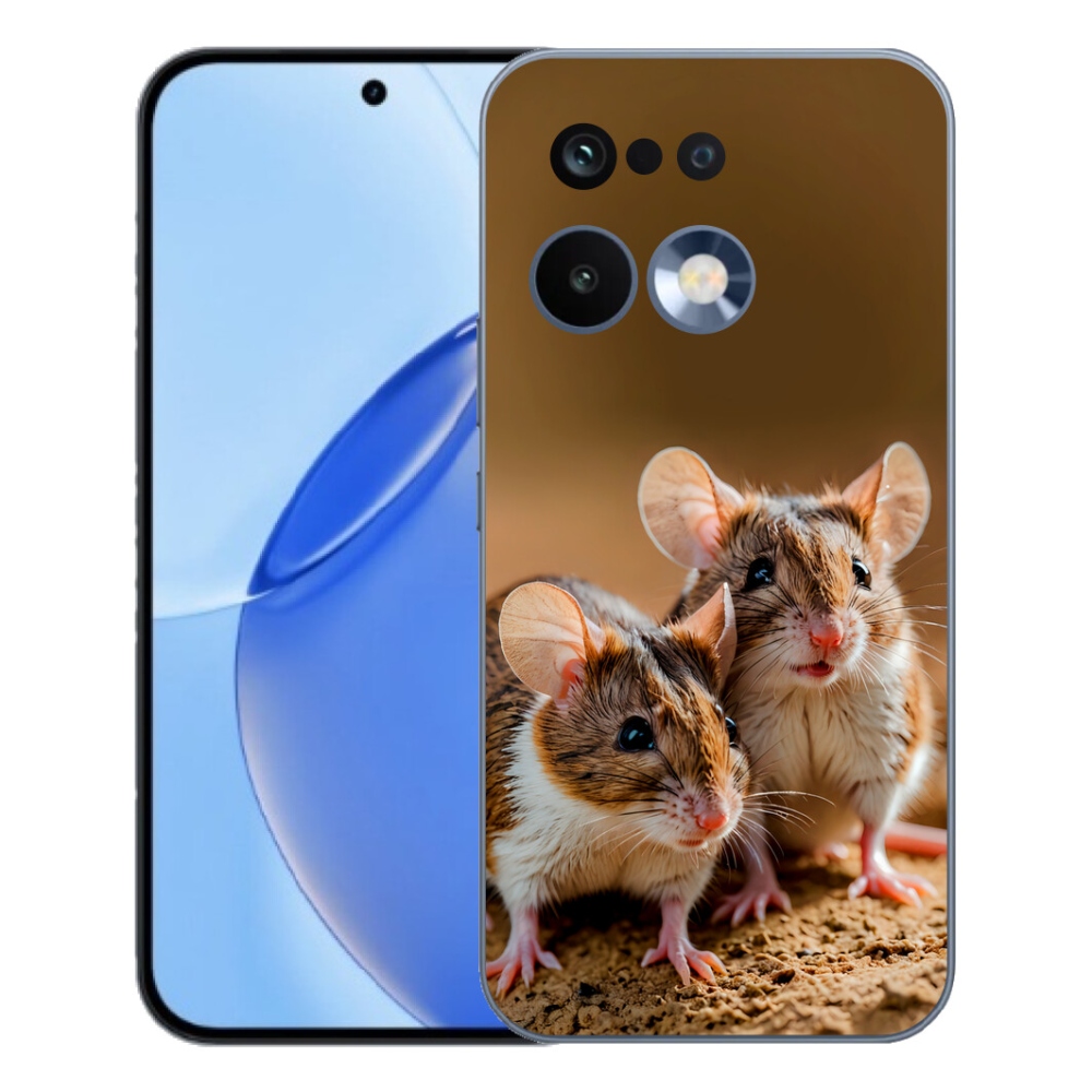 Gelový kryt mmCase na Realme 16 Pro - myší duo