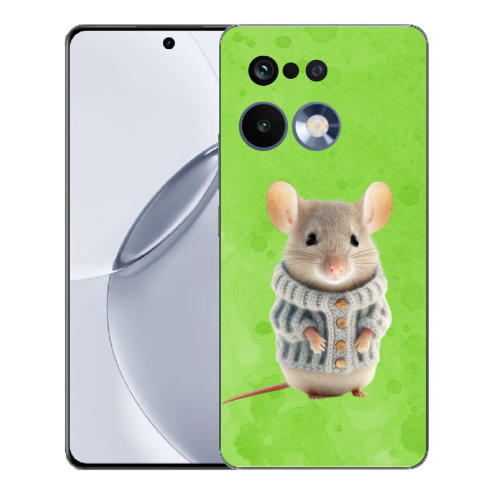 Gelový kryt mmCase na Realme 16 Pro+ - myška ve svetru