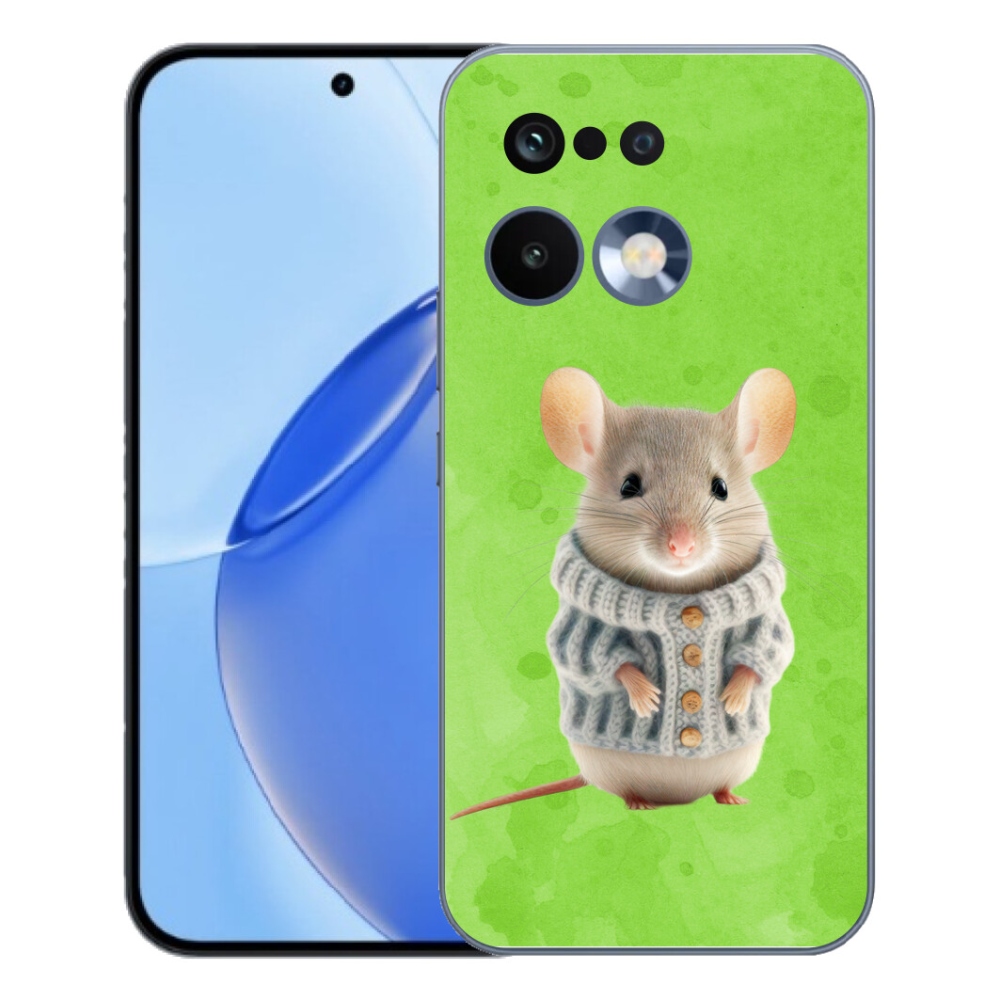 Gelový kryt mmCase na Realme 16 Pro - myška ve svetru