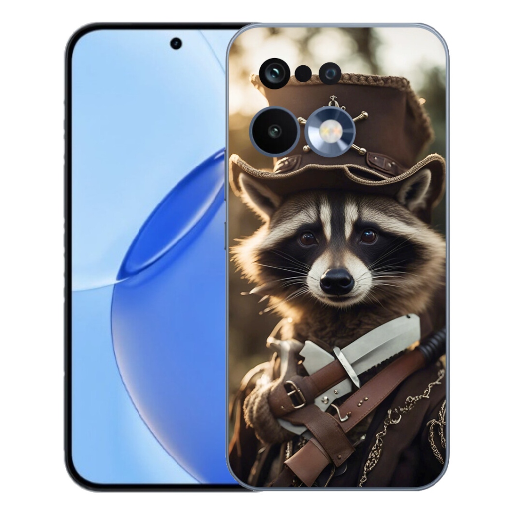Gelový kryt mmCase na Realme 16 Pro - mýval v uniformě