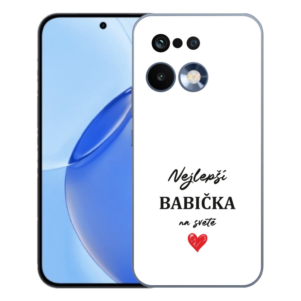 Gelový kryt mmCase na Realme 16 Pro - nejlepší babička 1 bílé pozadí