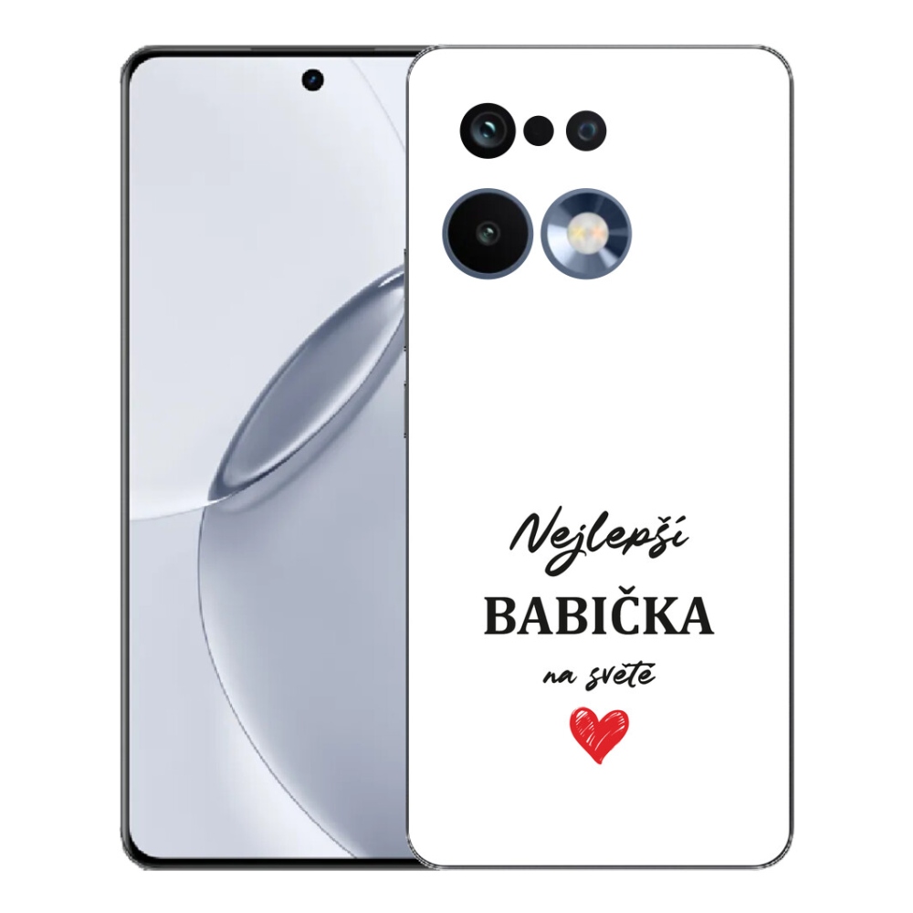Gelový kryt mmCase na Realme 16 Pro+ - nejlepší babička 1 bílé pozadí