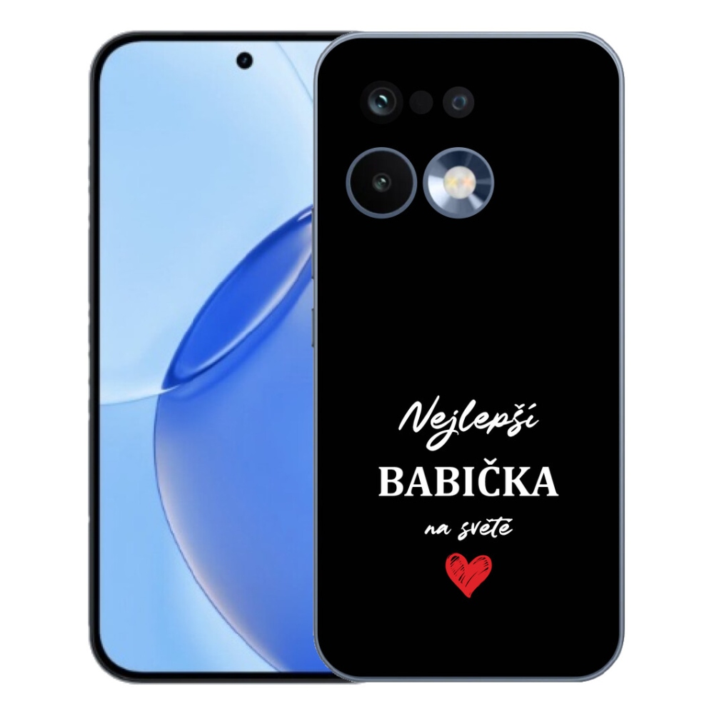 Gelový kryt mmCase na Realme 16 Pro - nejlepší babička 1 černé pozadí