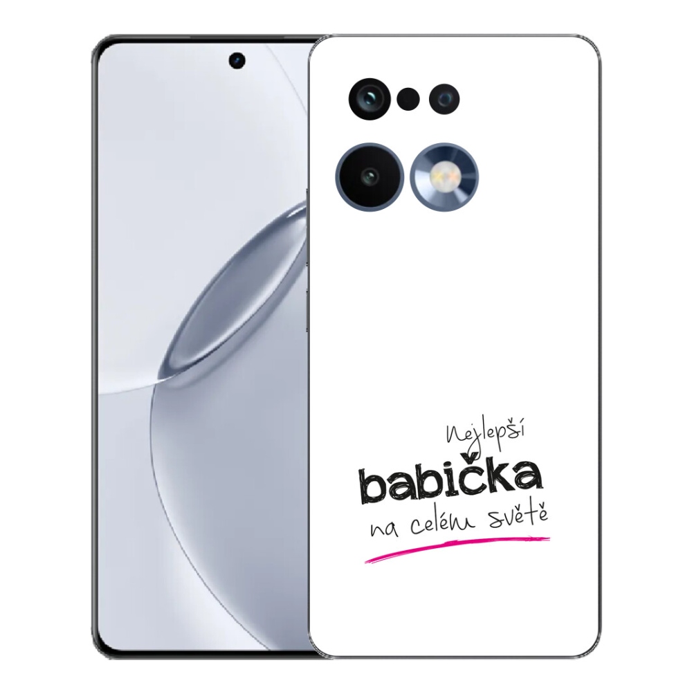 Gelový kryt mmCase na Realme 16 Pro+ - nejlepší babička 4 bílé pozadí