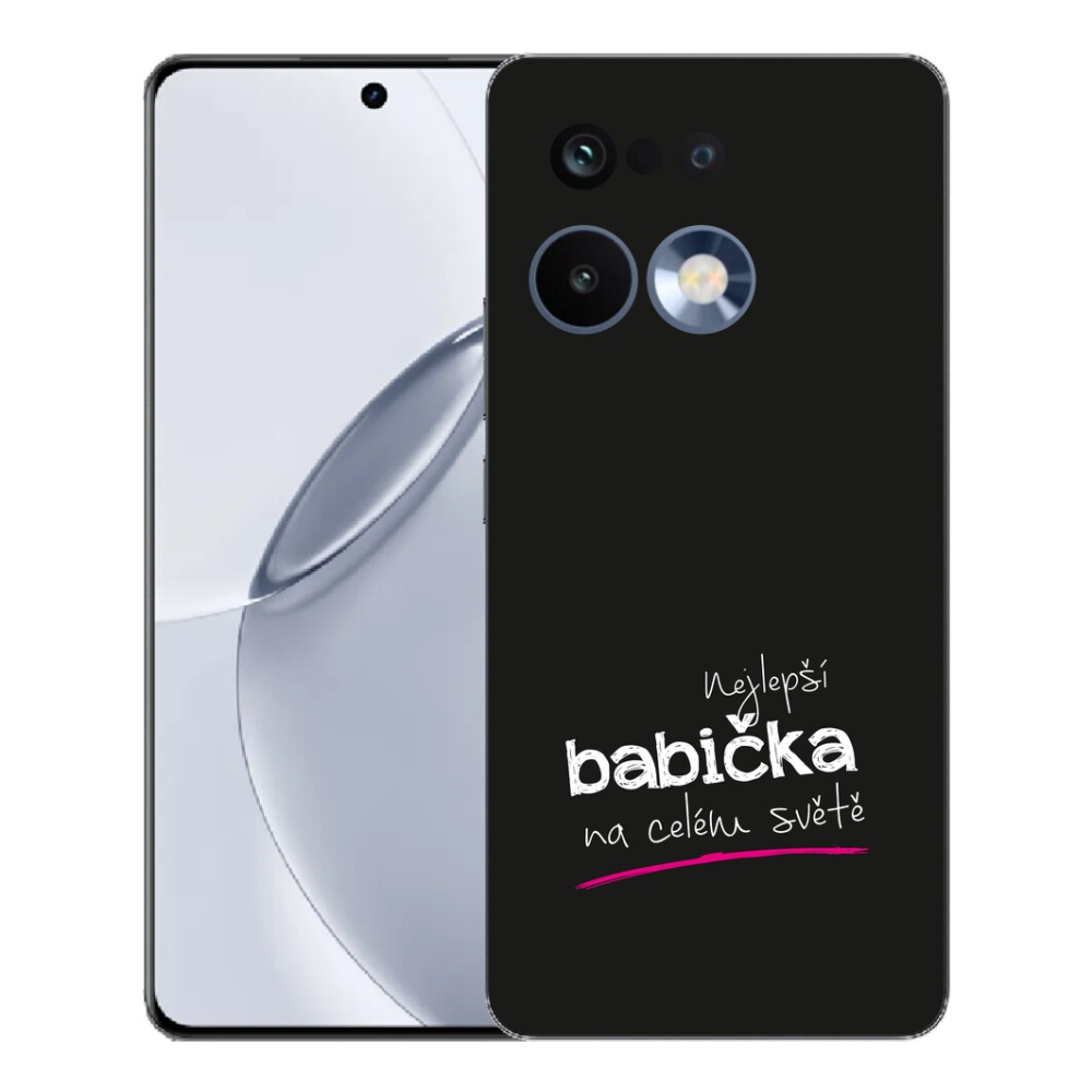Gelový kryt mmCase na Realme 16 Pro+ - nejlepší babička 4 černé pozadí